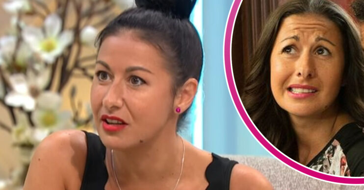 Hayley Tamaddon looking concerned during an interview