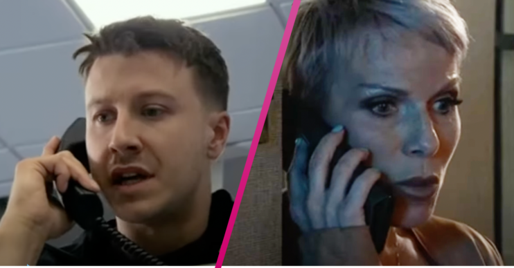 Ryan Debbie Coronation Street on phone police station