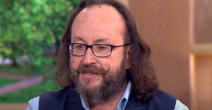 Hairy Bikers star Dave Myers looks down on This Morning