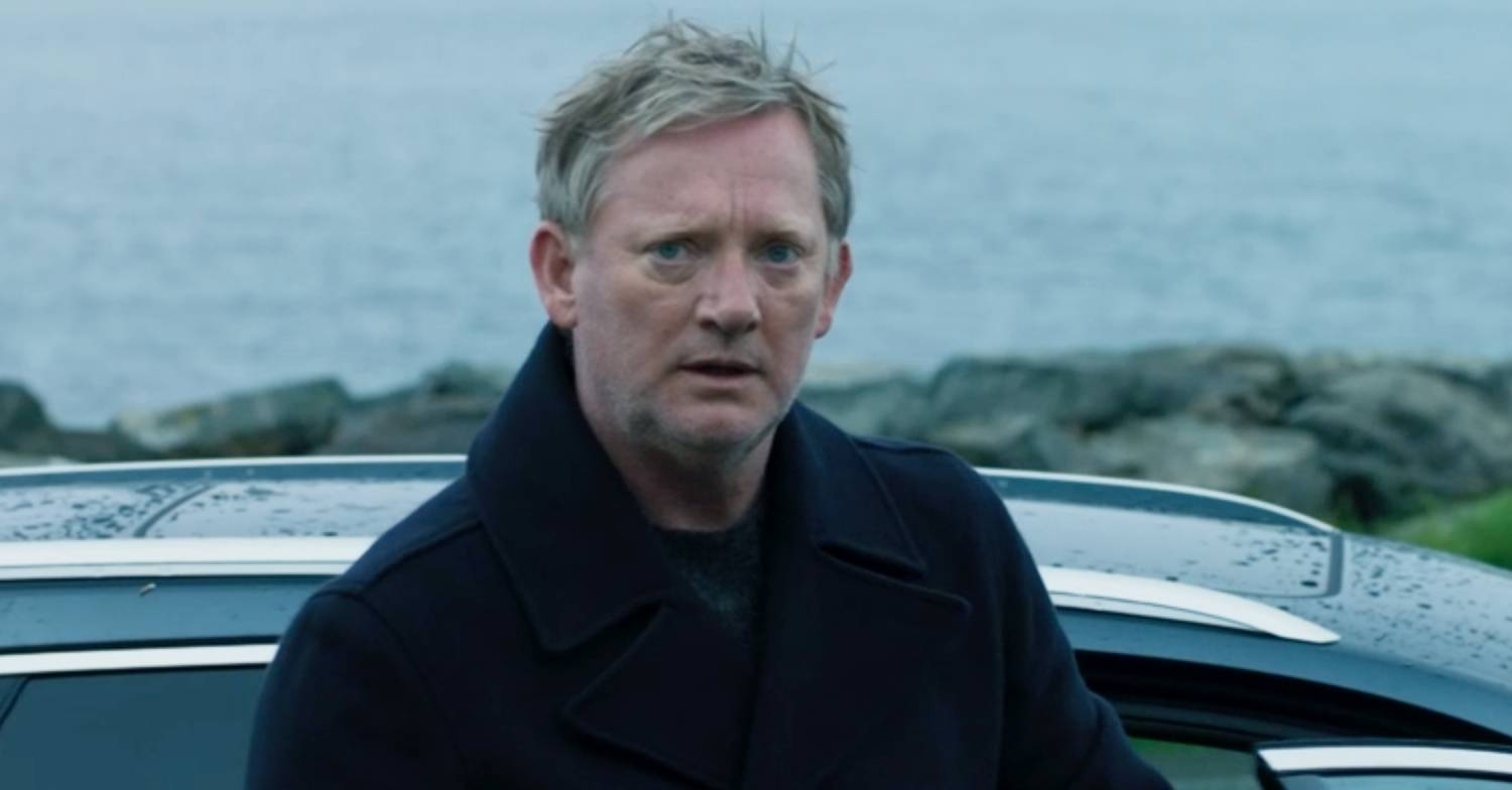 Douglas Henshall as Jimmy Perez in Shetland looks aghast