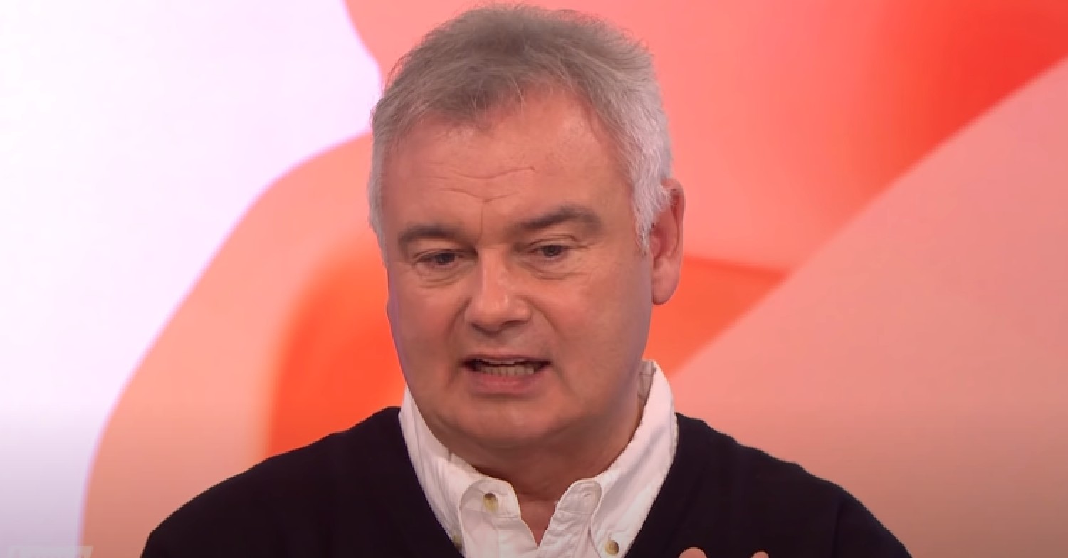 Eamonn Holmes looking down and talking on Loose Women