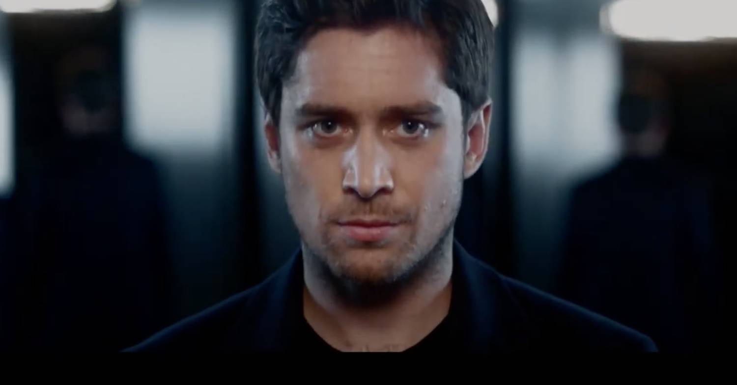 Thoren Ferguson smoulders in a Johnnie Walker ad
