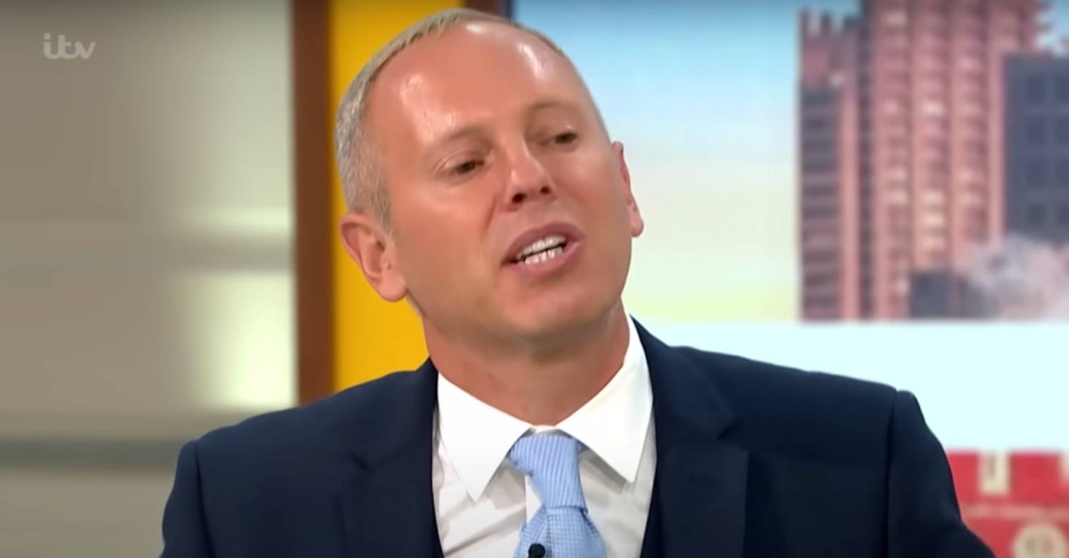 GMB today host Robert Rinder lifts his chin