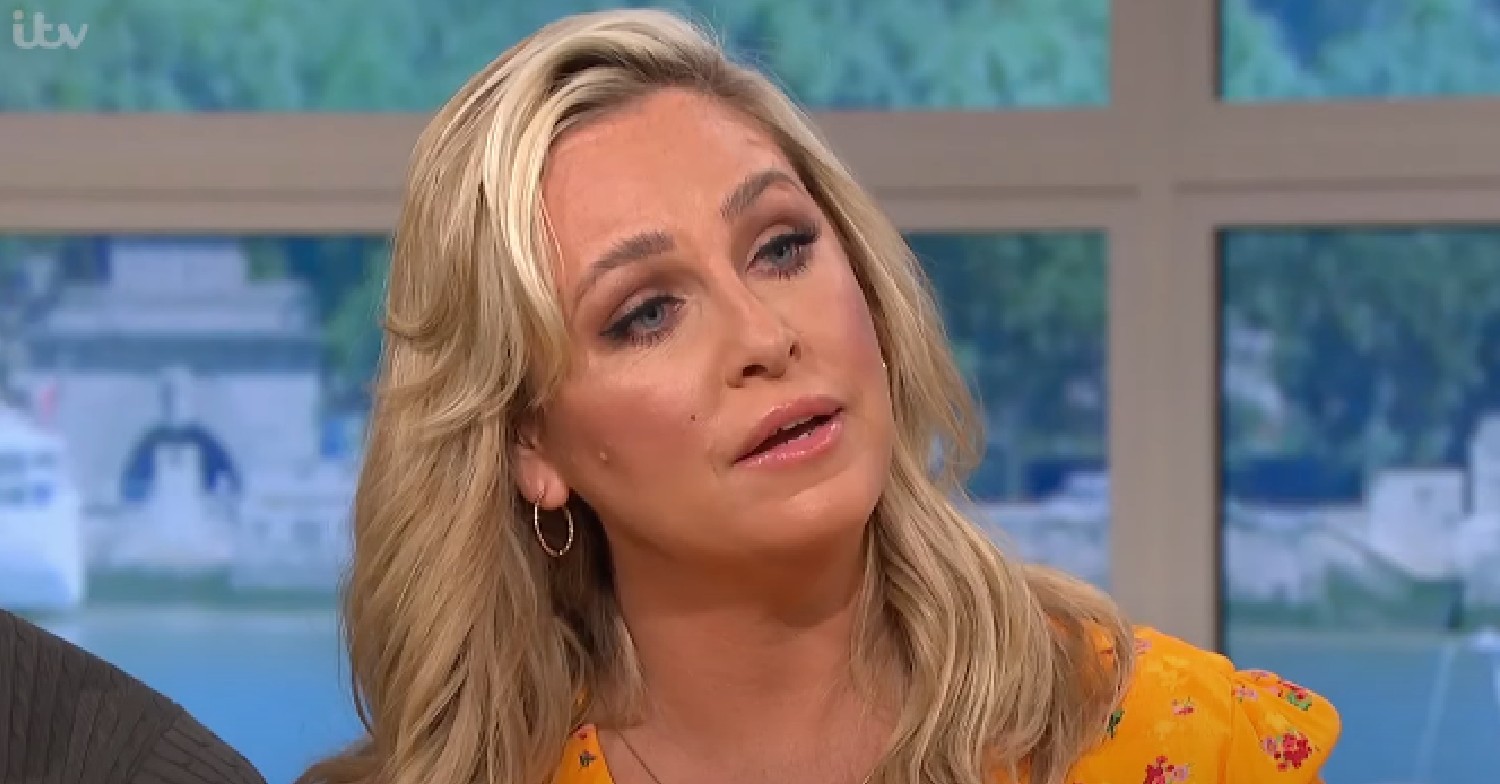 Josie Gibson tilts her head to the side on This Morning today