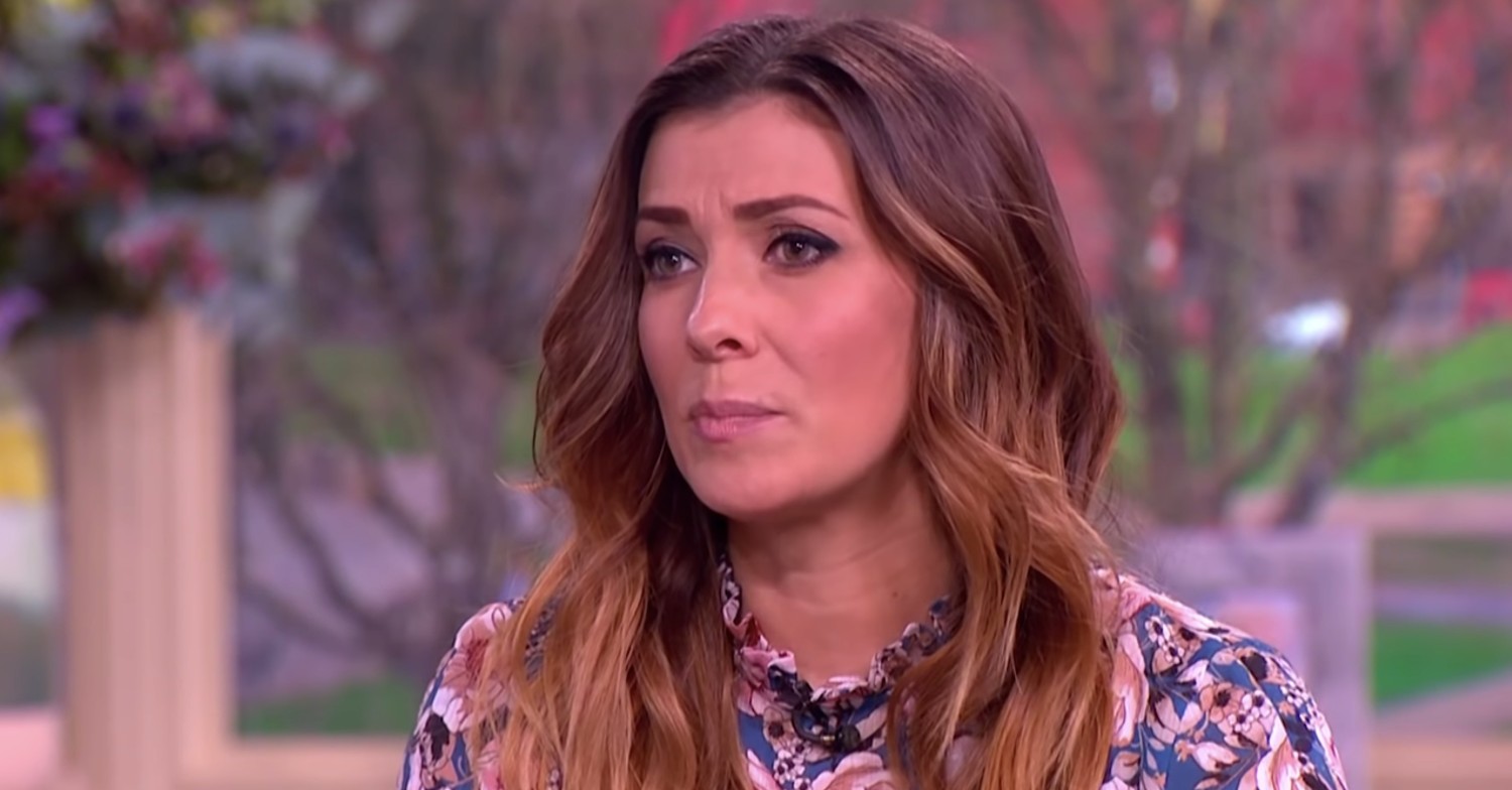 Kym Marsh talking on This Morning. 