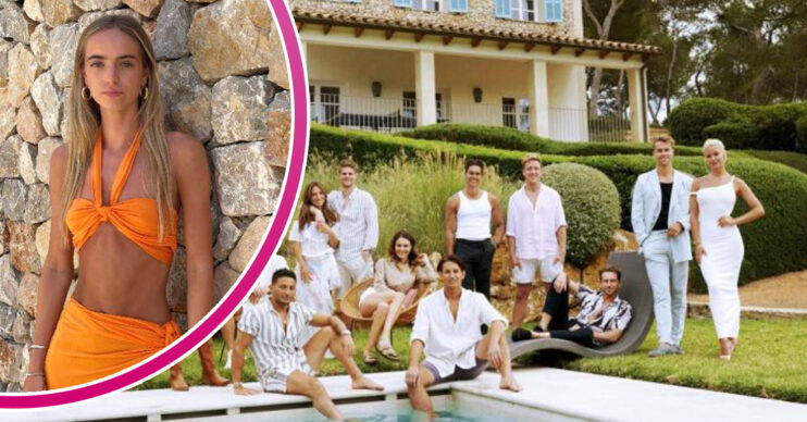 Cast of Made in Chelsea alongside image of India Hovenden