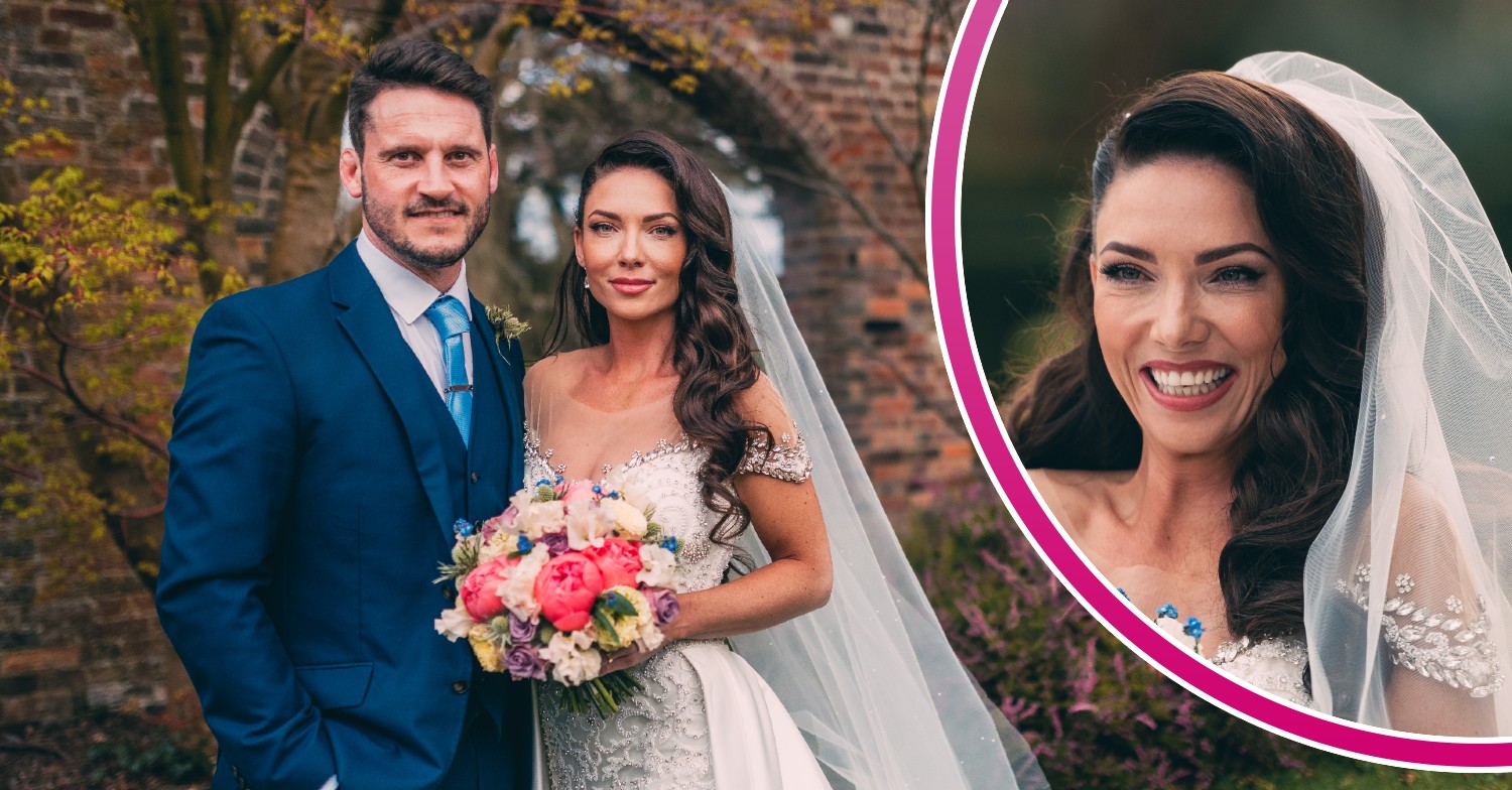 April and George smiling on Married At First Sight UK