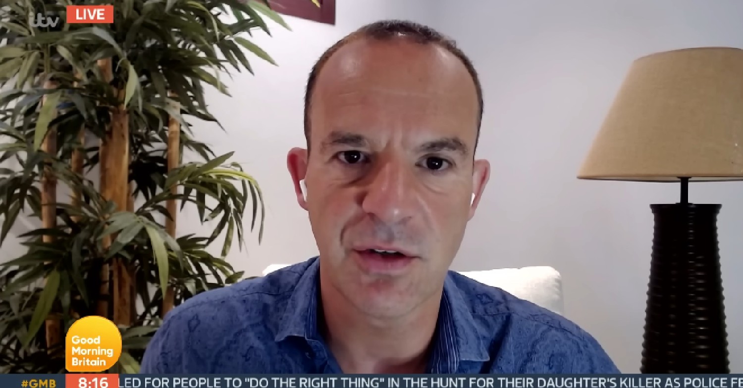 Martin Lewis looks serious on Good Morning Britain via video call