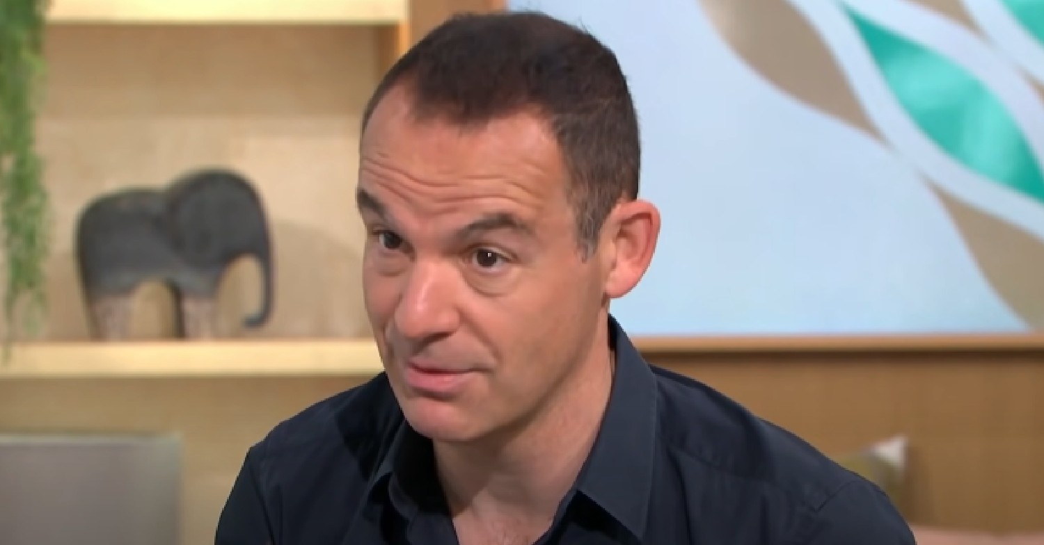 Money expert Martin Lewis looking serious on This Morning