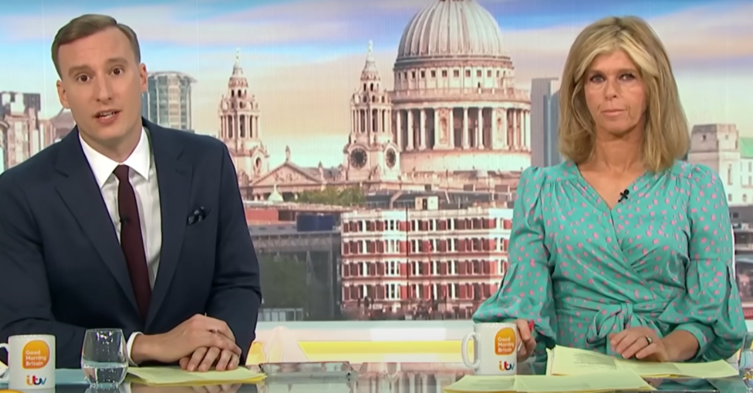 Presenters Paul Brand and Kate Garraway on GMB