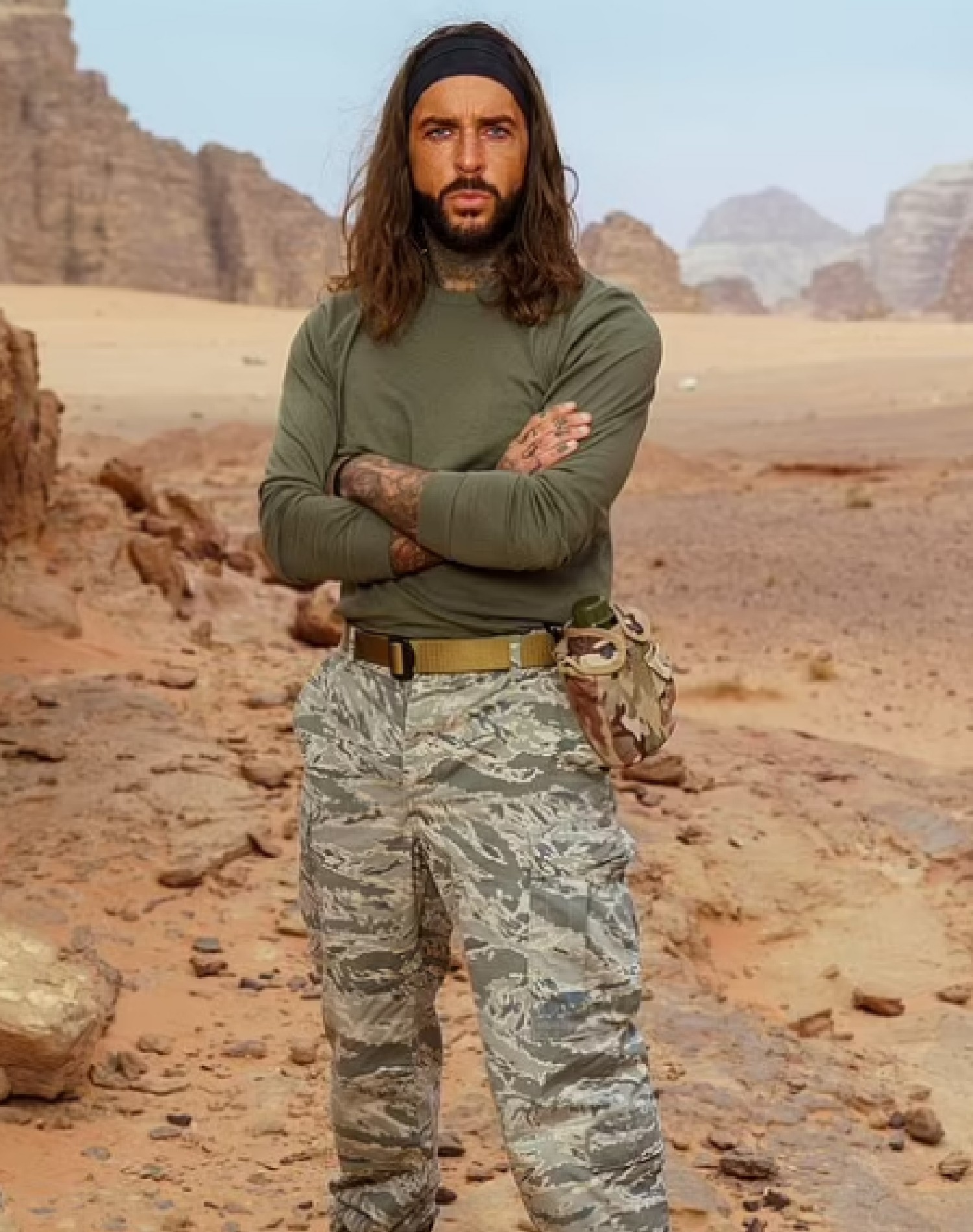 Pete Wicks in Celebrity SAS Who Dares Wins promo photo