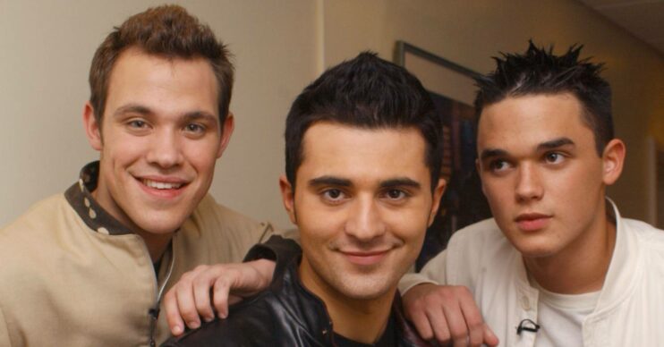 Pop Idol contestants Will Young, Darius Danesh / Darius Campbell and Gareth Gates pose for the camera