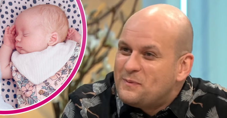 Ricky Champ and his baby