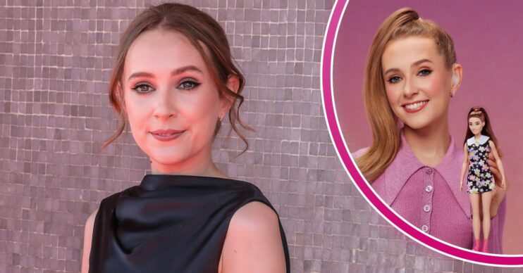 Rose Ayling-Ellis smiles at BAFTAs and posing with Barbie doll