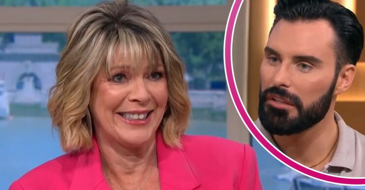Ruth Langsford smiling alongside Rylan Clark on This Morning