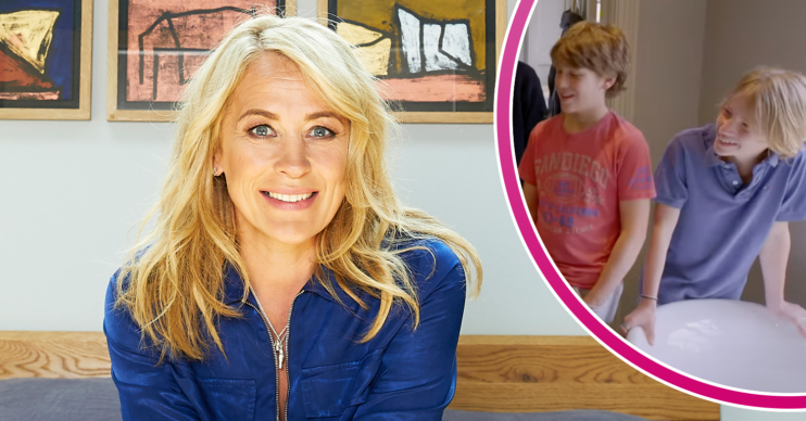 Sarah Beeny and two of her young sons