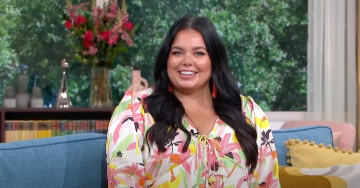 Scarlett Moffatt in floral top on This Morning