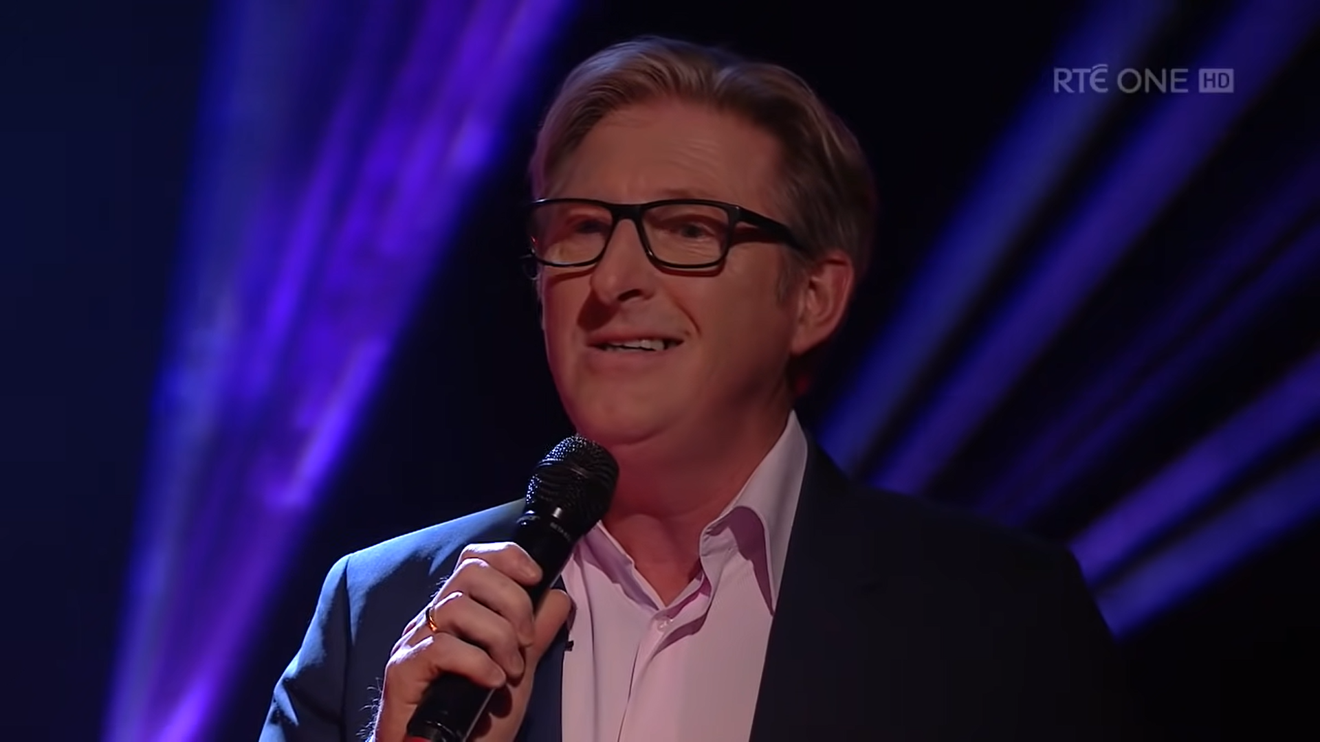 Adrian Dunbar singing on RTE Late Late Show