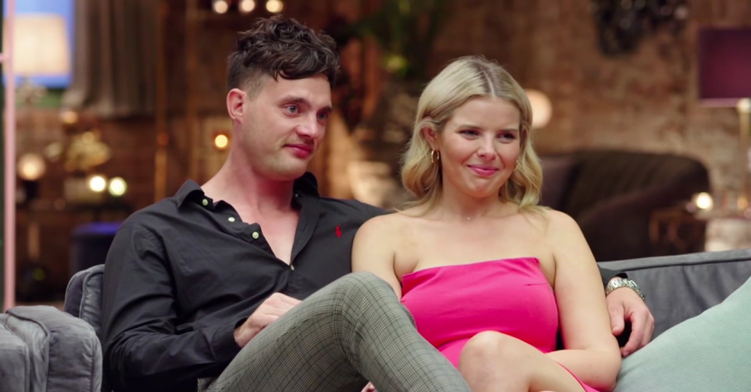 Olivia and Jackson smiling on Married At First Sight Australia