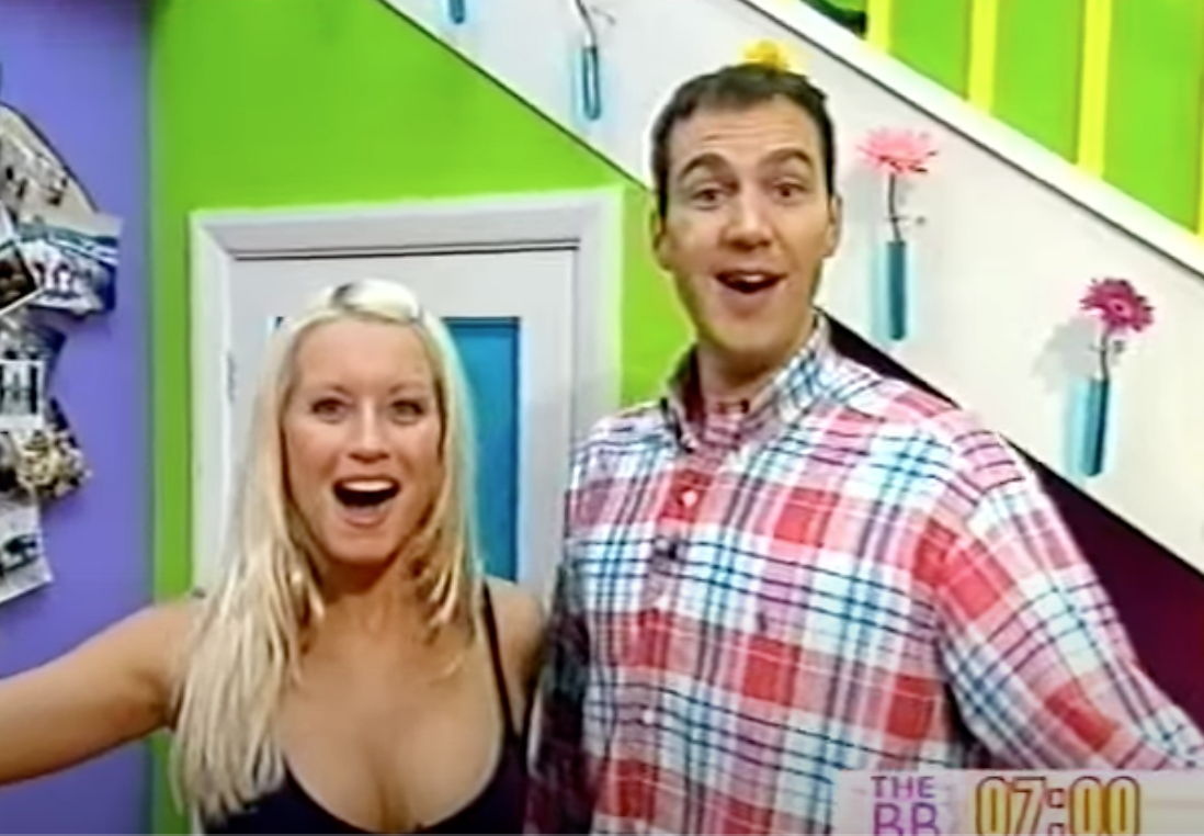 Denise van Outen and Johnny Vaughn on The Big Breakfast