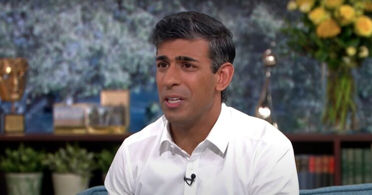 Rishi Sunack talking on This Morning