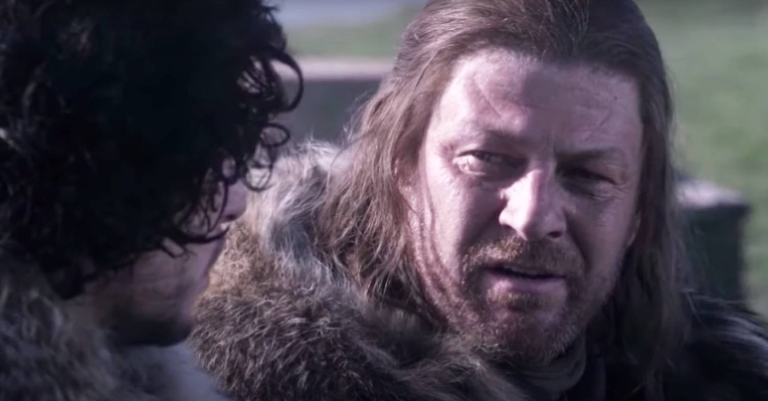 Sean Bean in a scene from Game of Thrones as Ned Stark