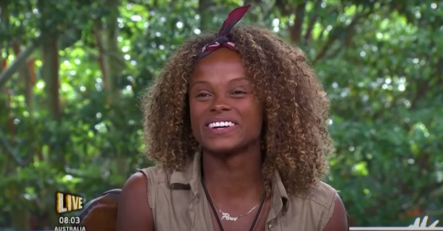 Strictly 2022 star Fleur East during her I'm A Celebrity exit interview