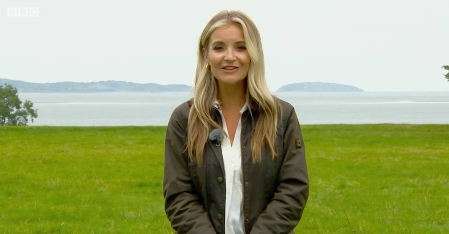 Strictly 2022 star Helen Skelton speaks to the camera during Countryfile
