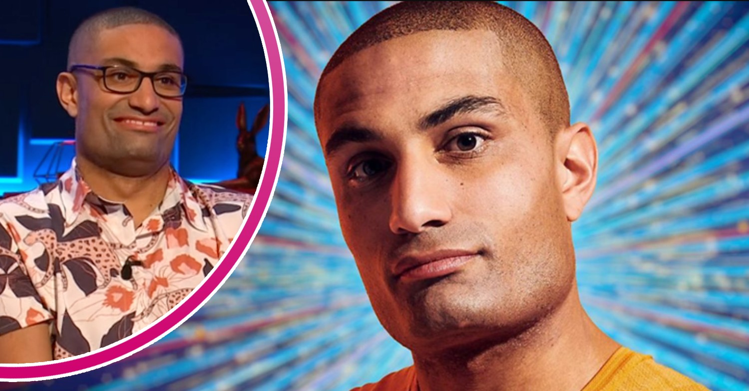 Strictly 2022 star Richie Anderson smiles, and also looks serious
