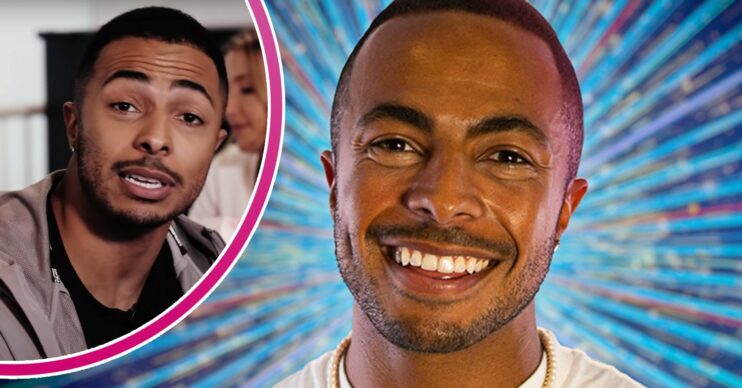 Strictly 2022 star Tyler West smiles widely