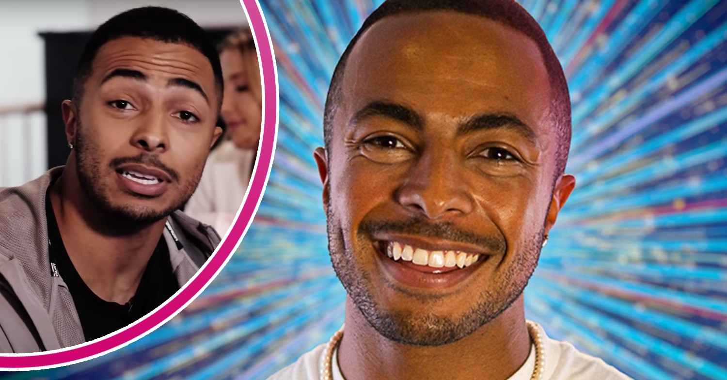 Strictly 2022 star Tyler West smiles widely