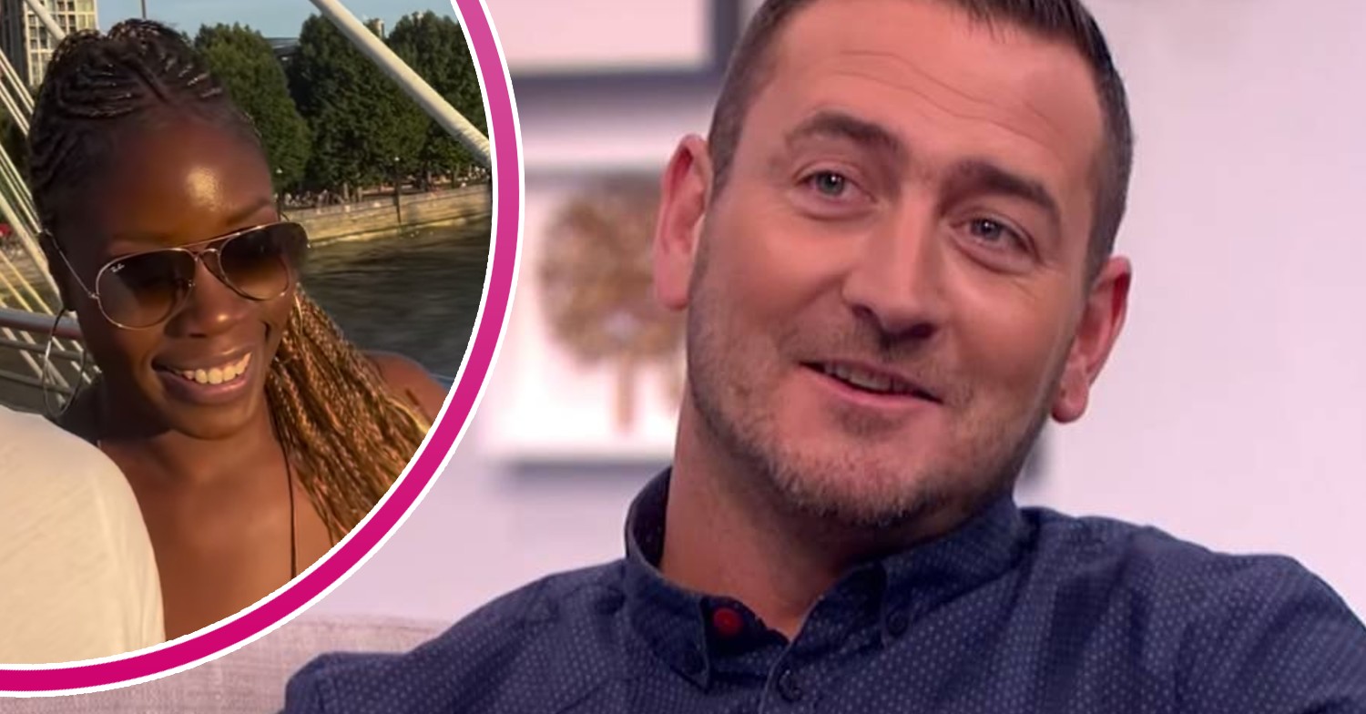 Strictly star Will Mellor smiles as he appears on Lorraine, his wife Michelle McSween also smiles