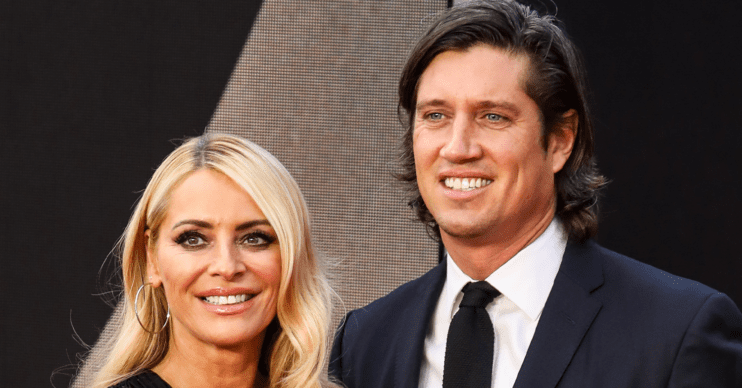 Tess Daly and Vernon Kay smiling