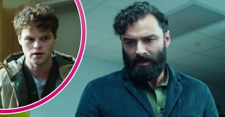 Bobby looks worried and Dr looks concerned in The Suspect on ITV