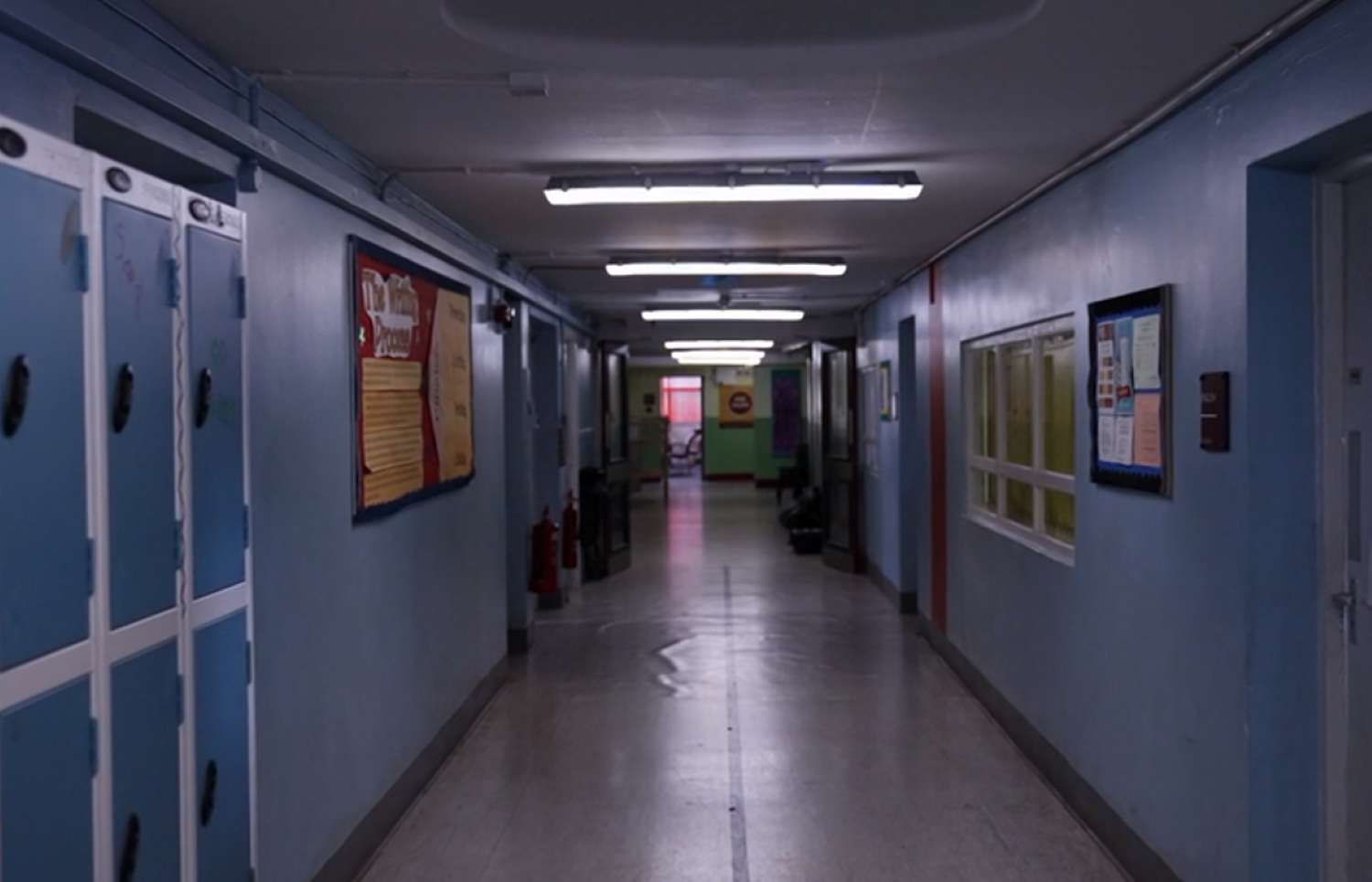 Waterloo Road new set hallway
