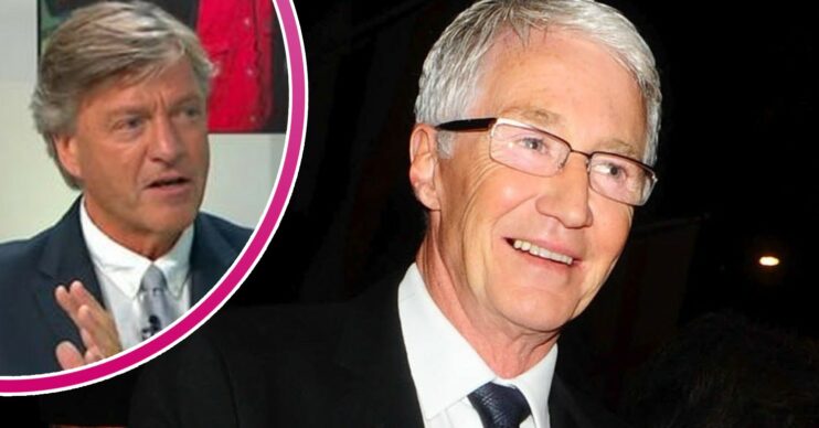 Richard Madeley on GMB today and Paul O'Grady smiling in suit