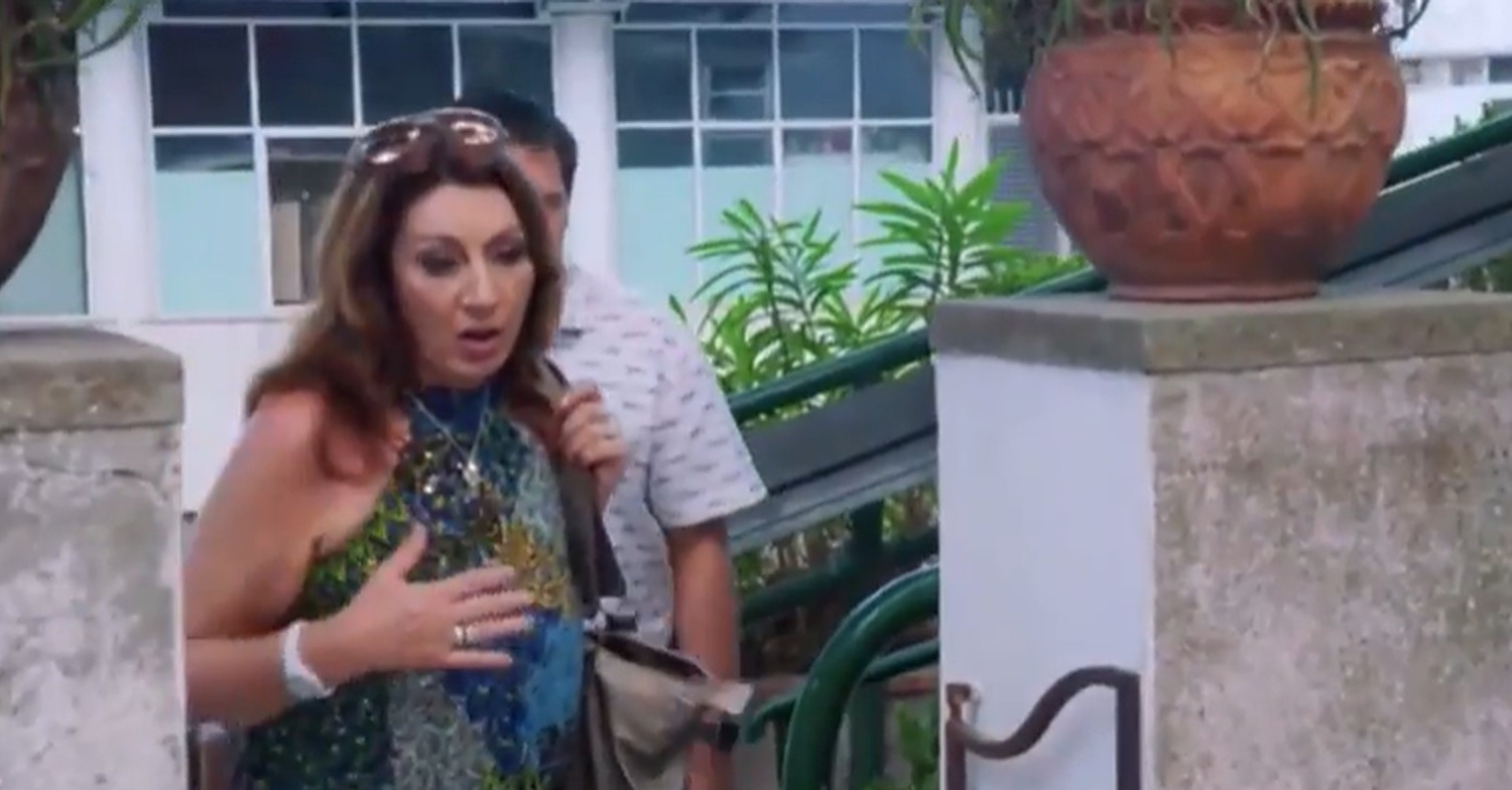 Jane McDonald looking emotional