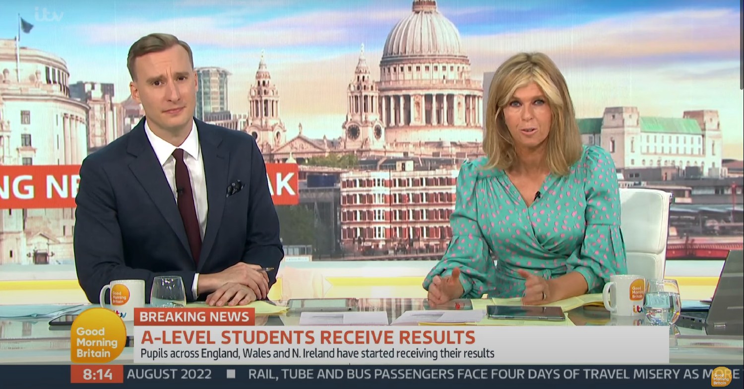 Paul Brand and Kate Garraway on GMB today