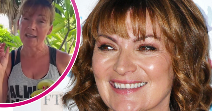 Lorraine Kelly on Instagram and the star smiling at event
