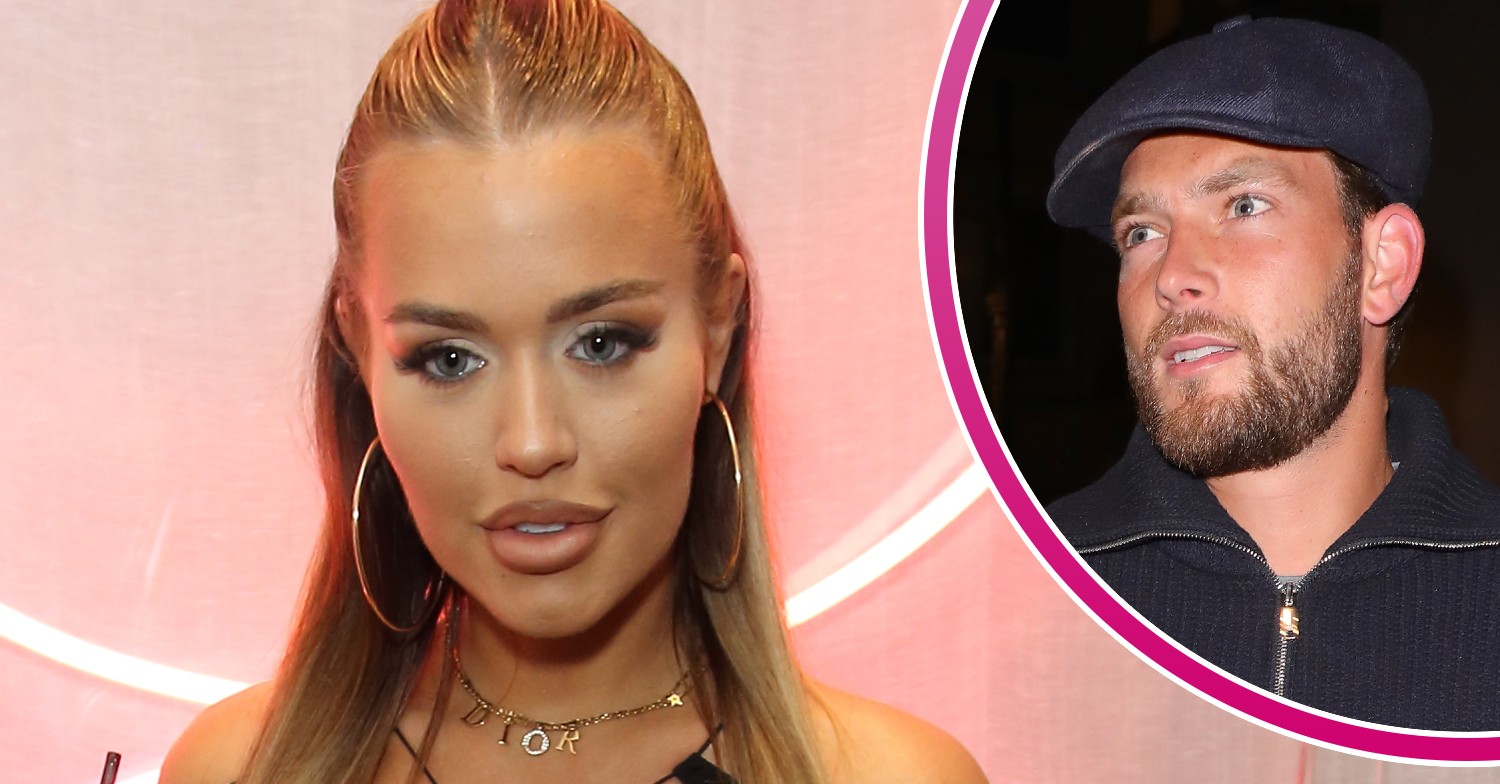 Lottie Tomlinson posing at event and Lewis Burton photographed while out