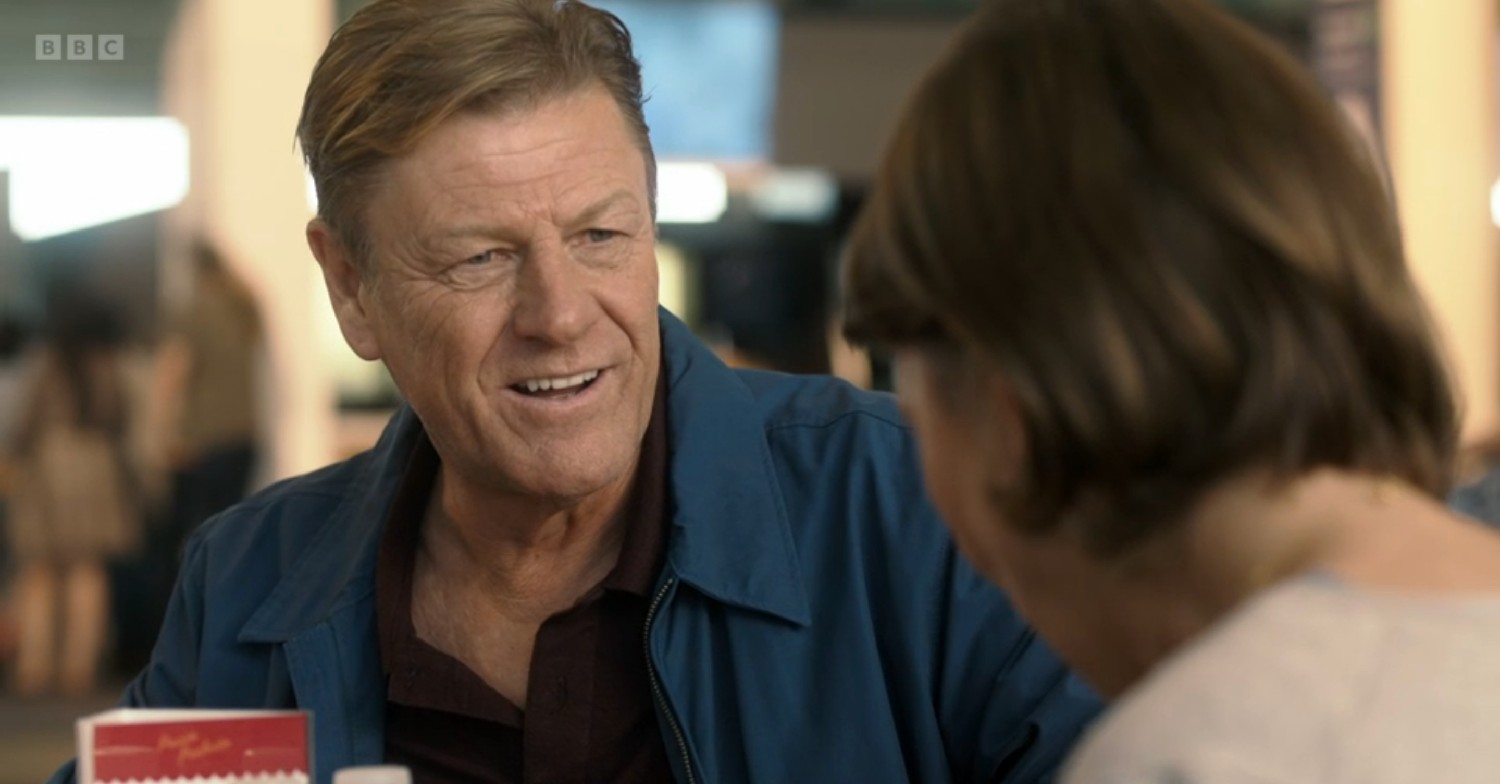 Sean Bean smiling on new BBC drama Marriage 