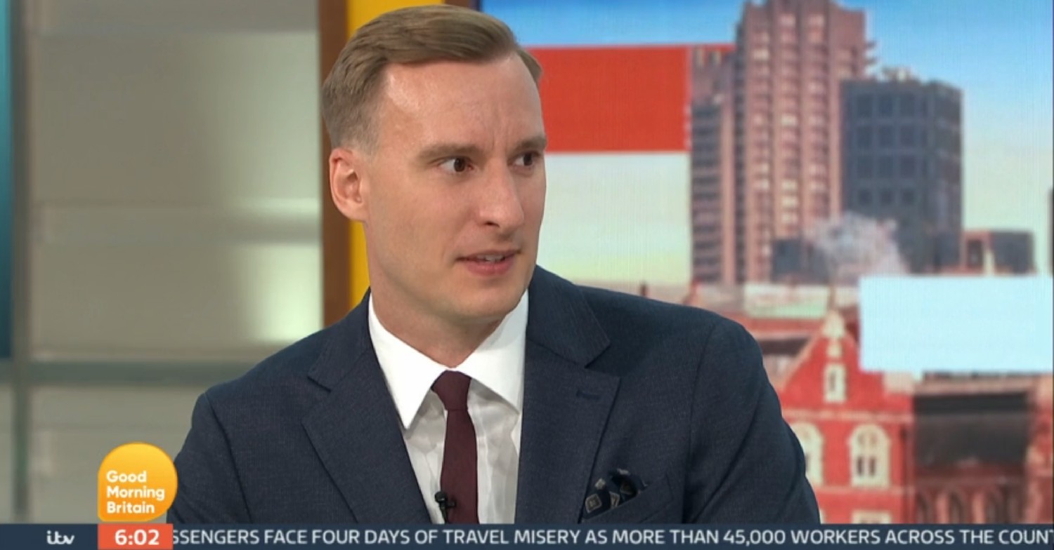 Paul Brand looks serious on GMB today