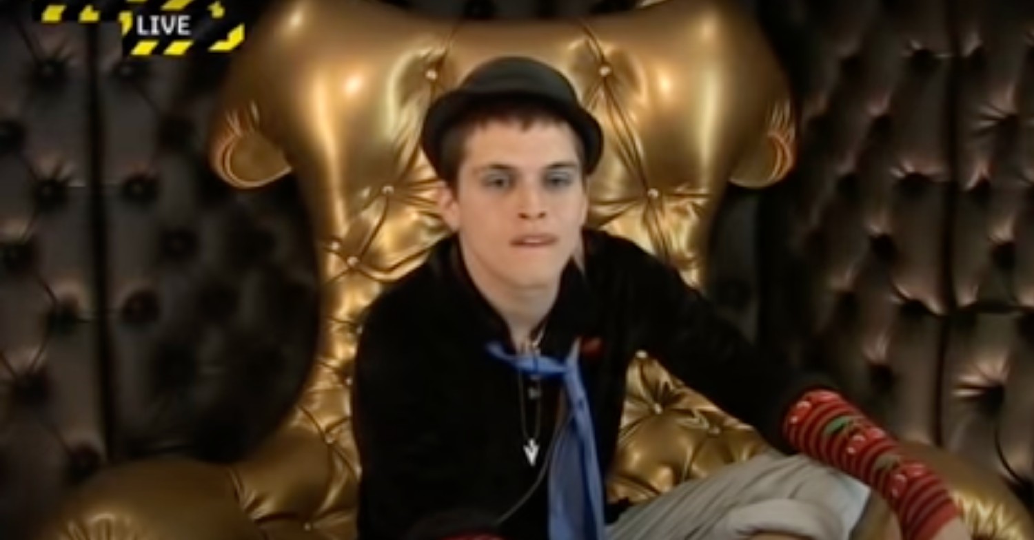Pete Bennett in the Big Brother diary room