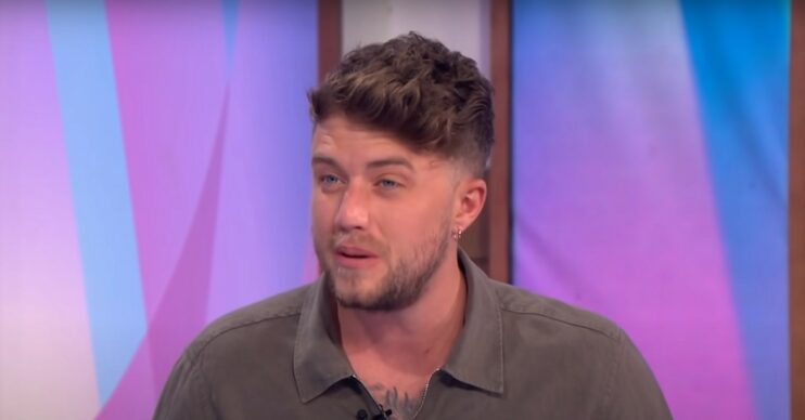 Roman Kemp screws up his face on Loose Women