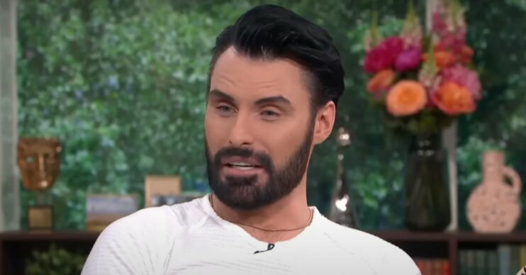 Rylan Clark speaking on This Morning