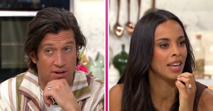 Vernon Kay and Rochelle Humes on This Morning today