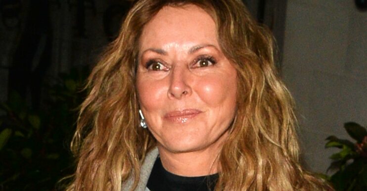 TV presenter Carol Vorderman smiling
