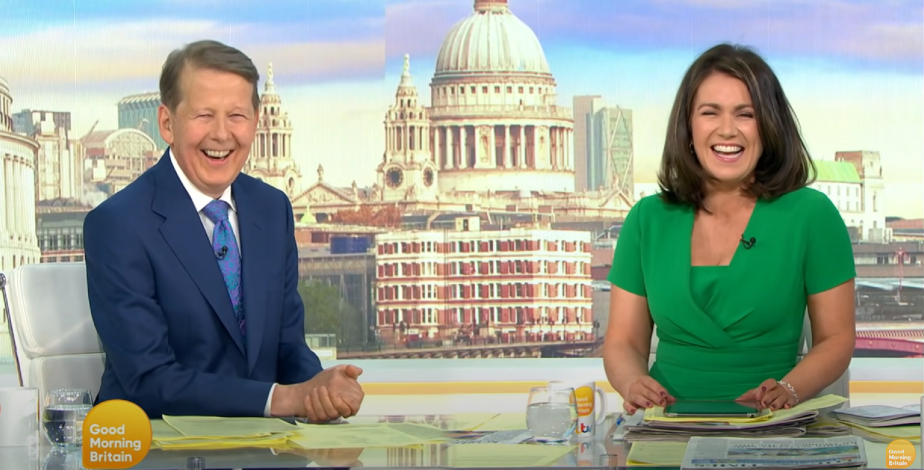 BBC star Bill Turnbull and Susanna Reid on GMB
