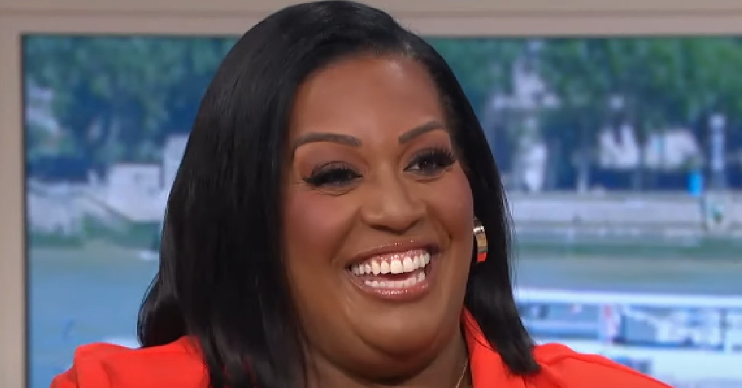 Alison Hammond smiling on This Morning today