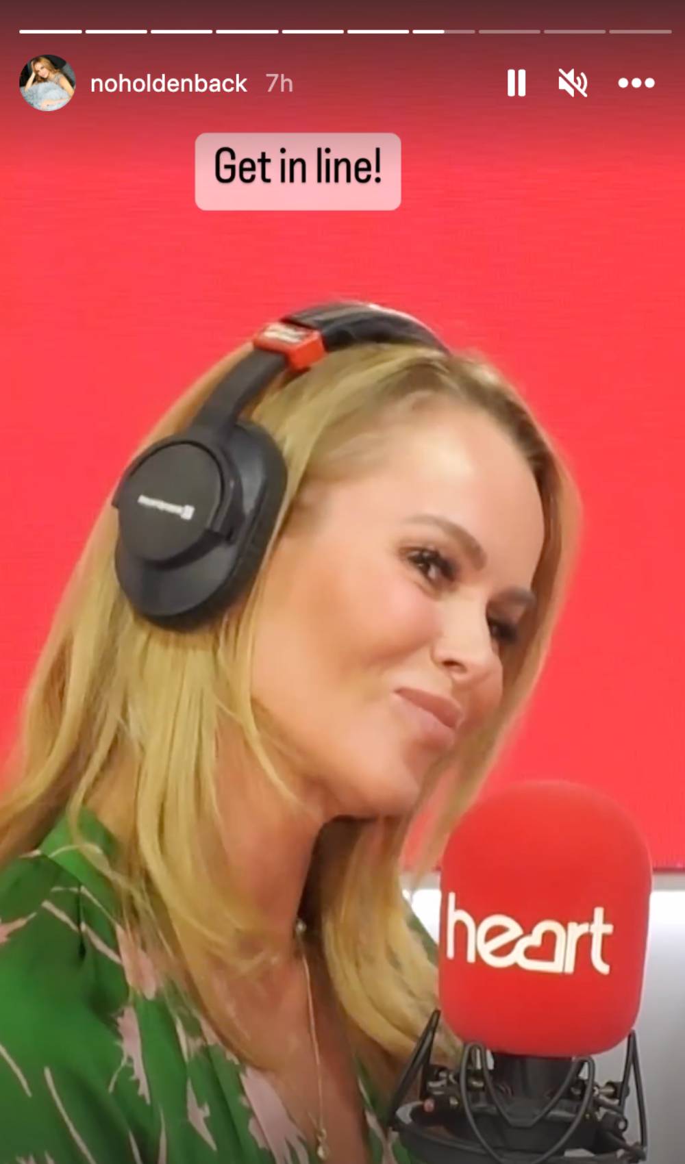 Amanda Holden shared clip on Instagram